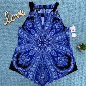 Bandana patterned tank top